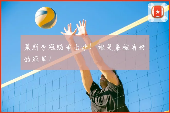 最新夺冠赔率出炉！谁是最被看好的冠军？